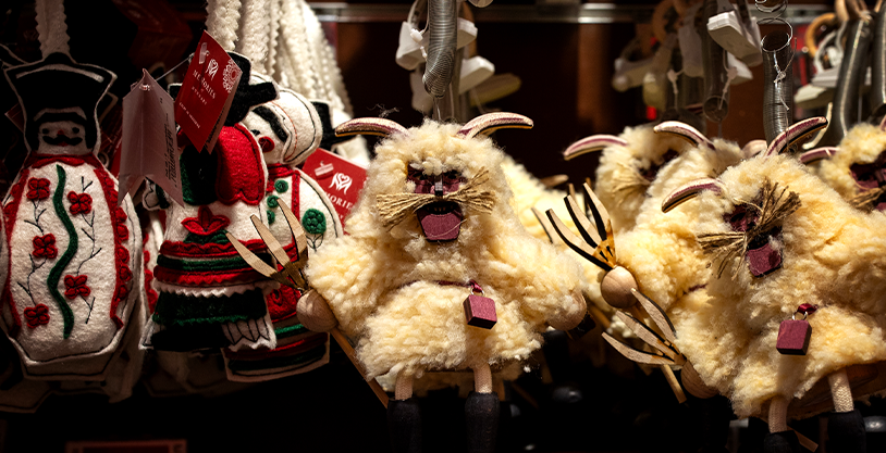 Handcrafted Busó figures inspired by the Busójárás tradition