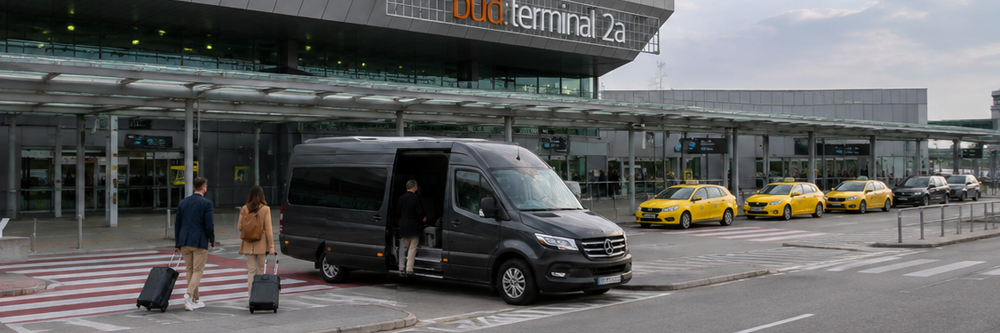 Reptéri transzfer a Budapest Liszt Ferenc Nemzetközi Repülőtér 2A termináljánál